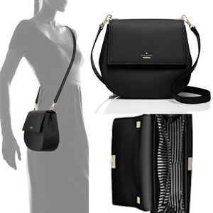 Kate Spade Black Saddle Crossbody Bag